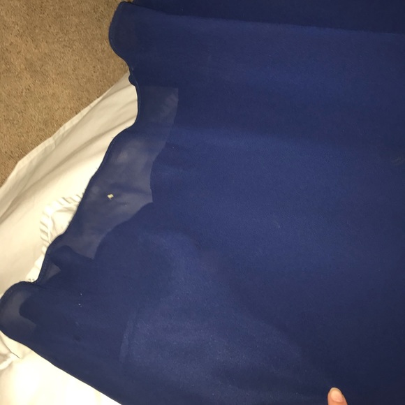 Beaded prom dress (navy) - Picture 6 of 6